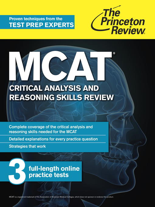 Title details for MCAT Critical Analysis and Reasoning Skills Review by The Princeton Review - Available